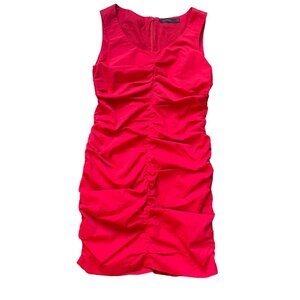 The Limited Dress Womens 6 Red Ruched Sleeveless Bodycon Party Cocktail‎
